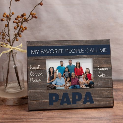 Personalized Picture Frame My Favorite People Call Me Papa (5)