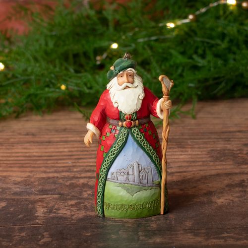 Irish Santa Jim Shore Christmas Ornament