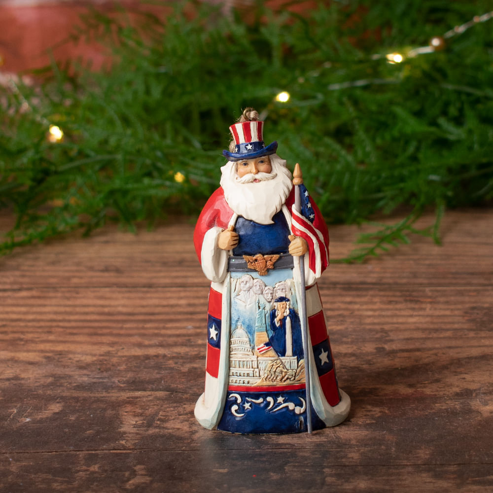 American Santa Jim Shore Christmas Ornament Personalized Christmas