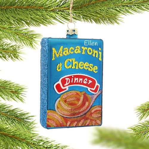 Personalized Mac & Cheese Christmas Ornament