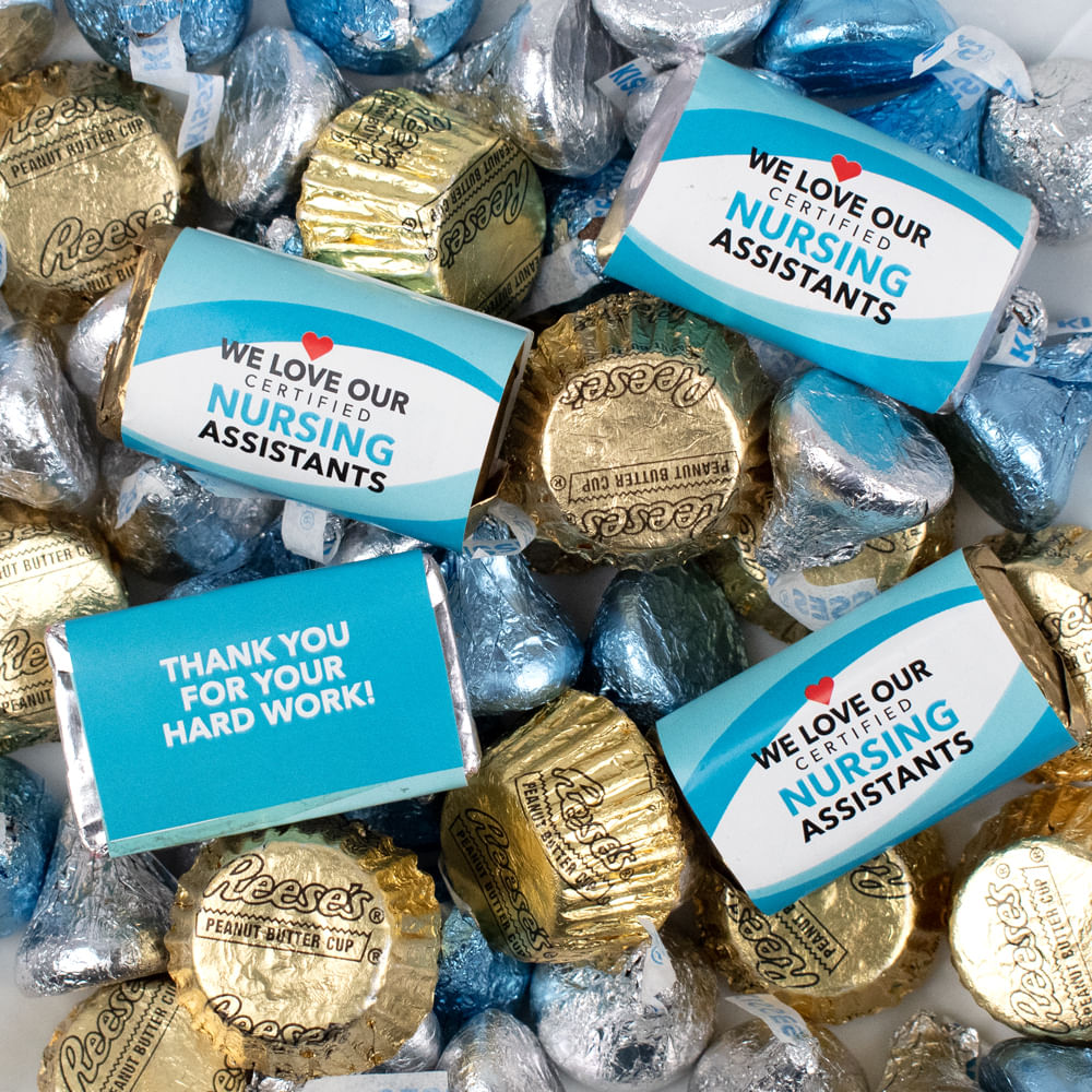 Nurse Assistants Mix Hershey S Miniatures Kisses And Reese S Peanut Butter Cups Personalized