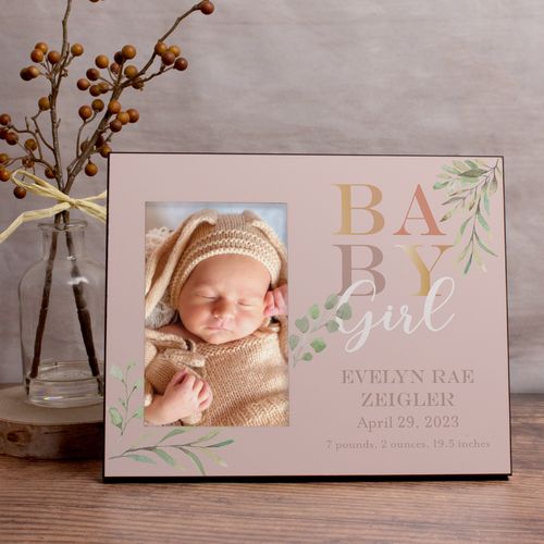 Personalized Picture Frame Baby Girl