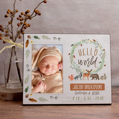 Personalized Picture Frame Hello World