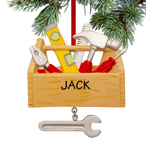 Personalized Tool Chest Christmas Ornament