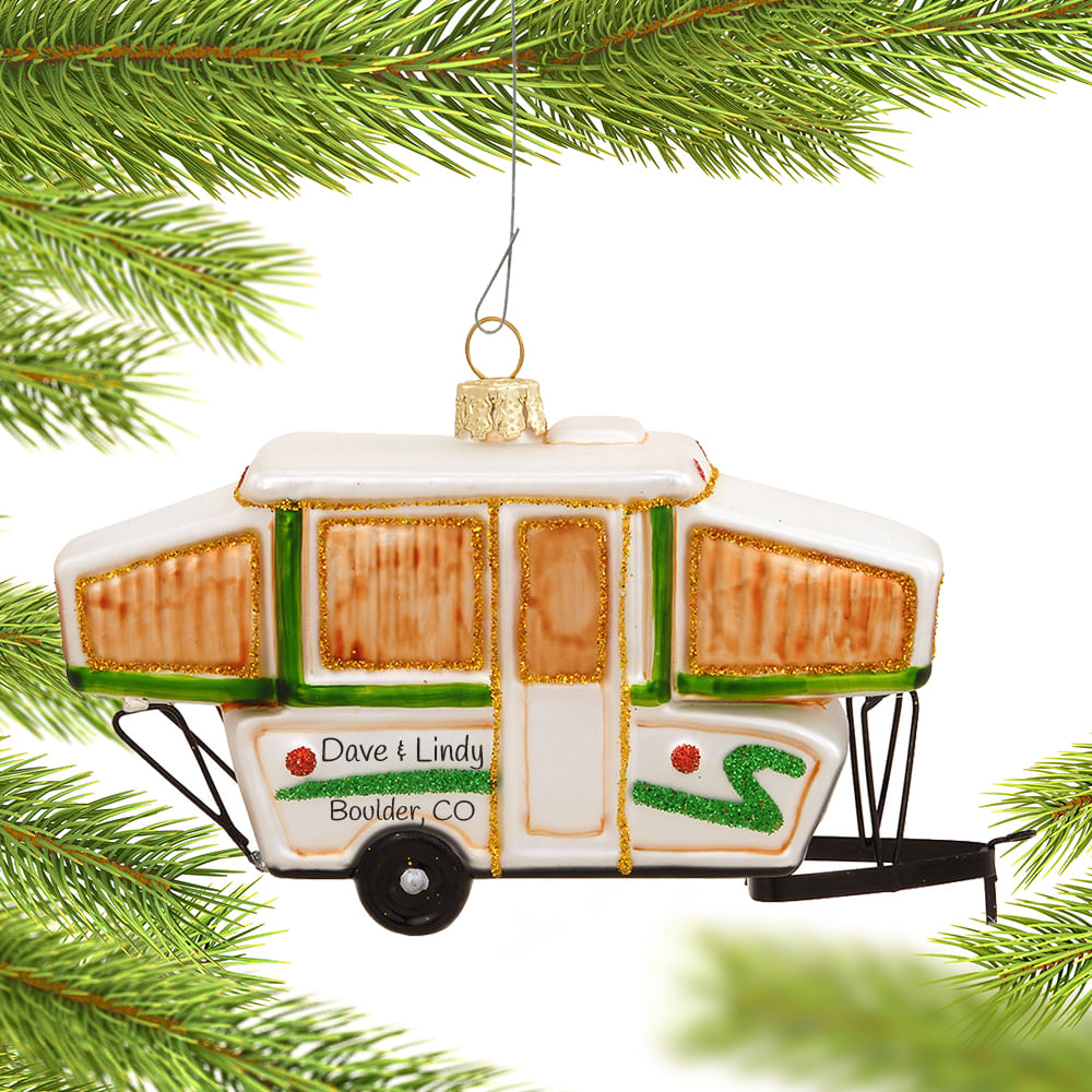 Personalized Popup Camper Christmas Ornament - Personalized Christmas ...