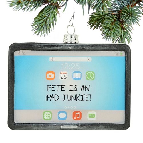 Personalized iPad Tablet Computer Christmas Ornament