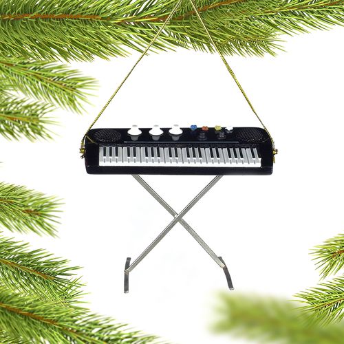 Personalized Electric Keyboard Christmas Ornament