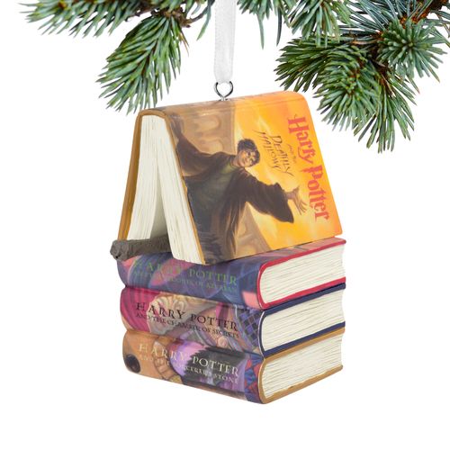 Hallmark Harry Potter Books and Wand Christmas Ornament