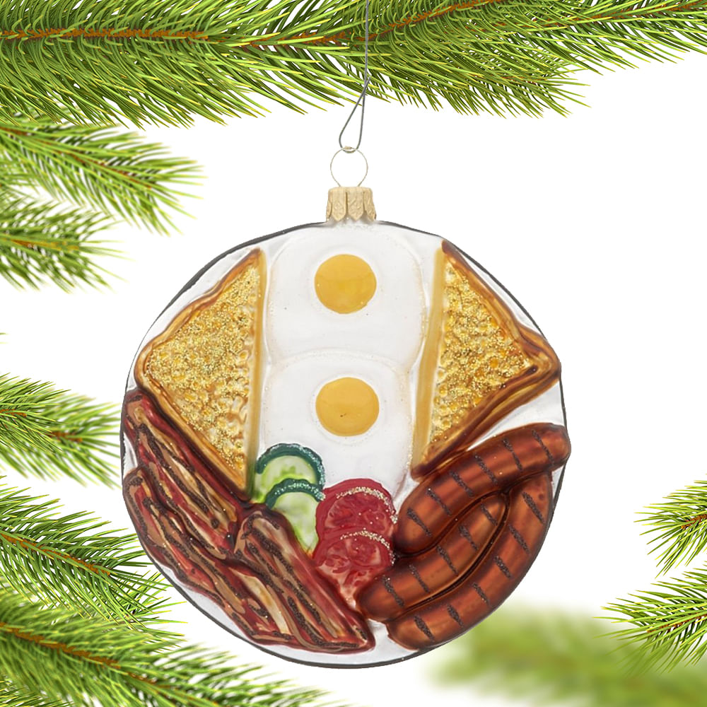 American Breakfast Christmas Ornament - Personalized Christmas ...