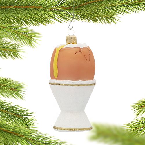Soft Boiled Egg Christmas Ornament