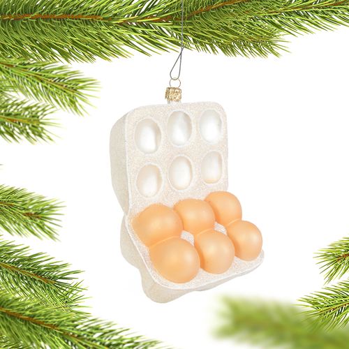 Half Dozen Egg Carton Christmas Ornament
