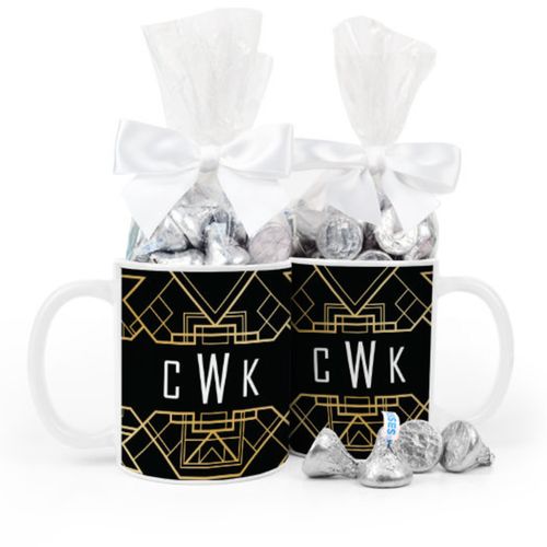 Personalized Birthday 1920s Gatsby 11oz Mug with Hershey's Kisses