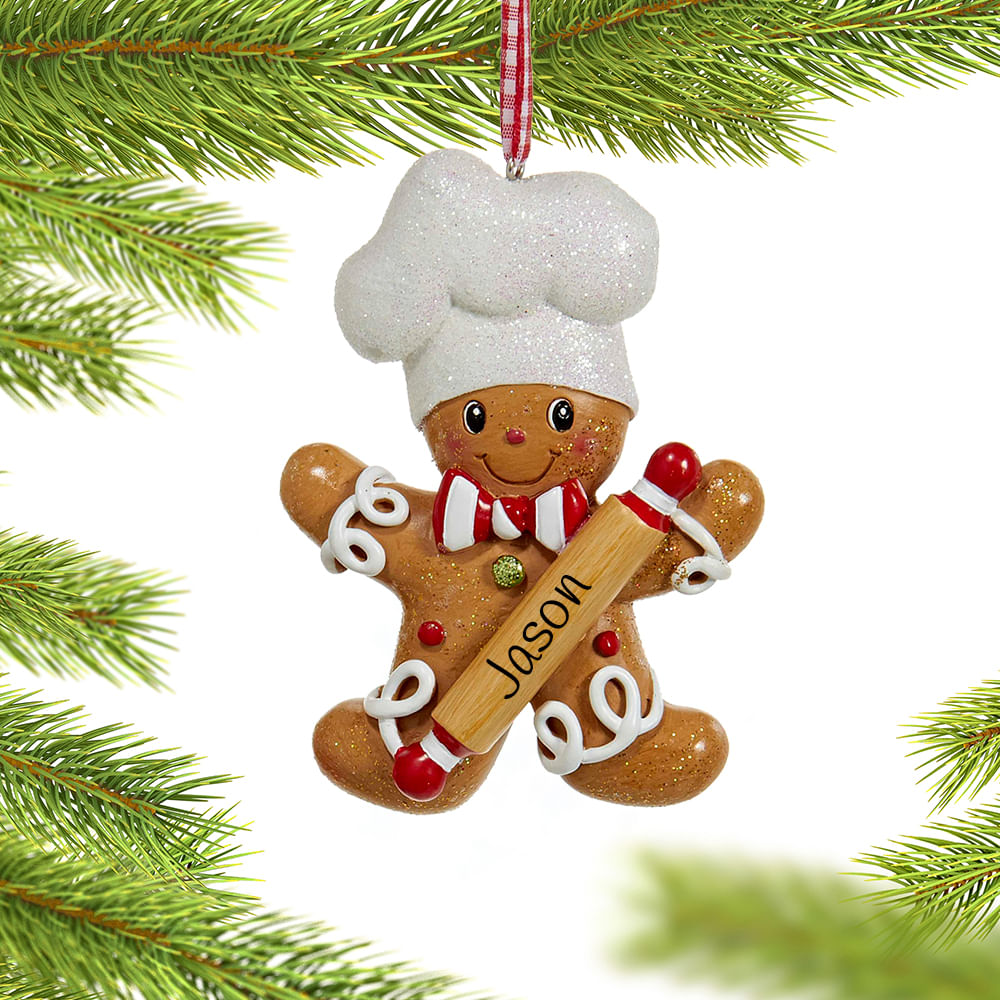 Personalized Sweet Gingerbread Boy Christmas Ornament - Personalized ...