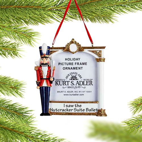 Personalized Nutcracker Picture Frame Christmas Ornament