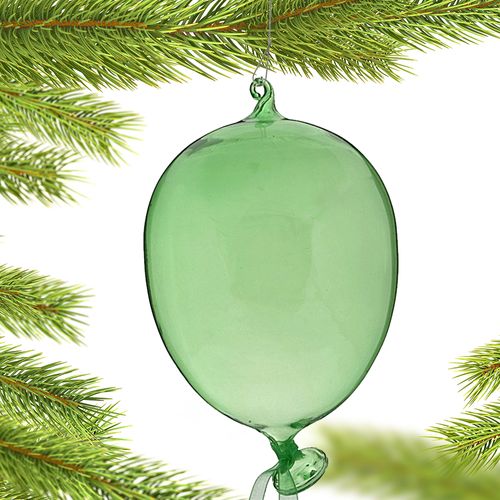 Party Balloon (Green) Christmas Ornament