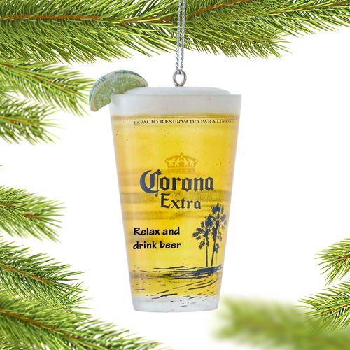 Corona Cup with Lime Christmas Ornament