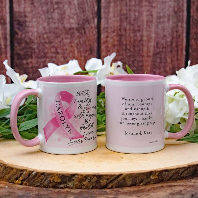 Personalized Breast Cancer Survivor 11oz Mug