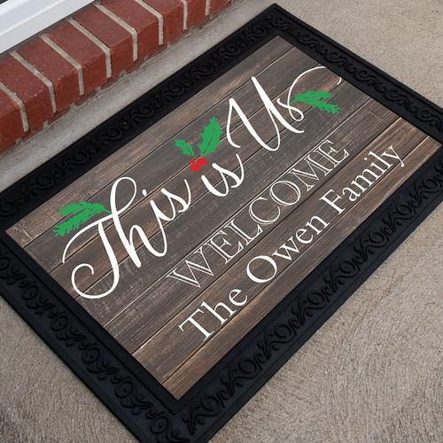 Personalized Christmas Doormat This Is Us