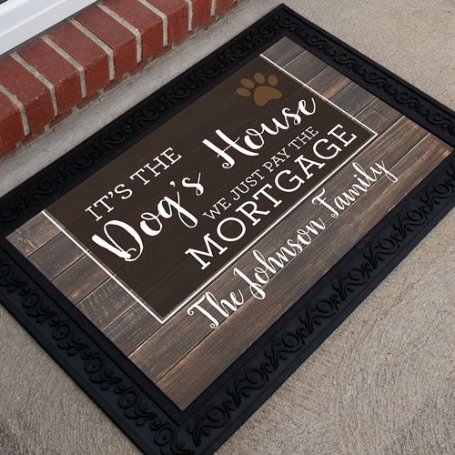 Personalized Doormat Dog's House