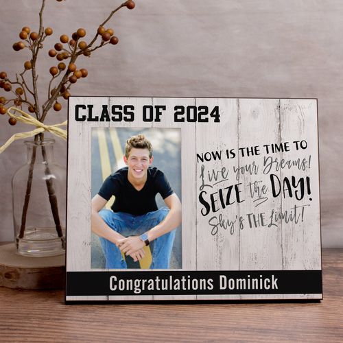 Personalized Picture Frame Graduation Seize the Day