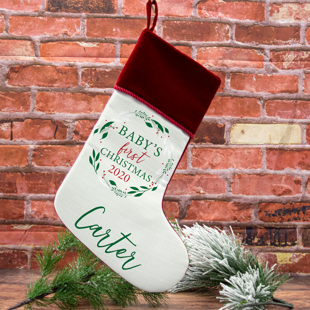 1st christmas cheap stocking personalized