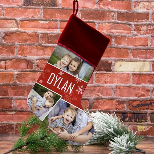 Personalized Christmas Stocking Photo Collage