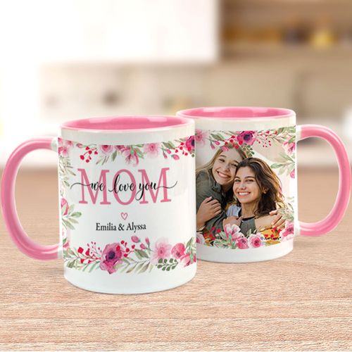 Personalized We Love you Mom 11oz Empty Mug