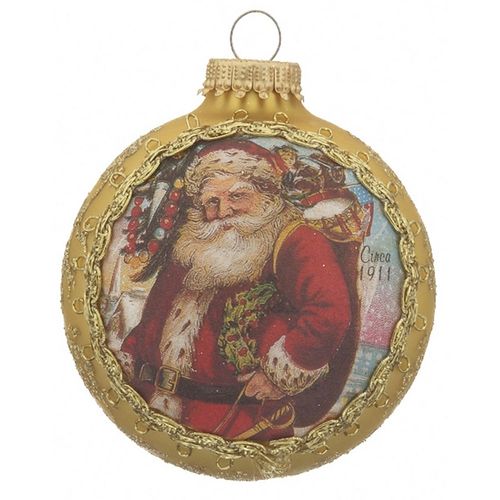 2019 Dated Santa on Silk (1911 Santa Claus) Christmas Ornament