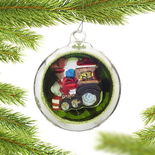 Personalized Ornament in an Ornament - Train Christmas Ornament