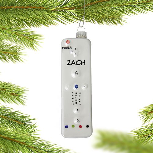 Personalized Wii Remote Christmas Ornament