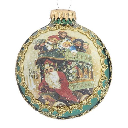 2019 Dated Santa on Silk (1913 Daddy Xmas) Christmas Ornament