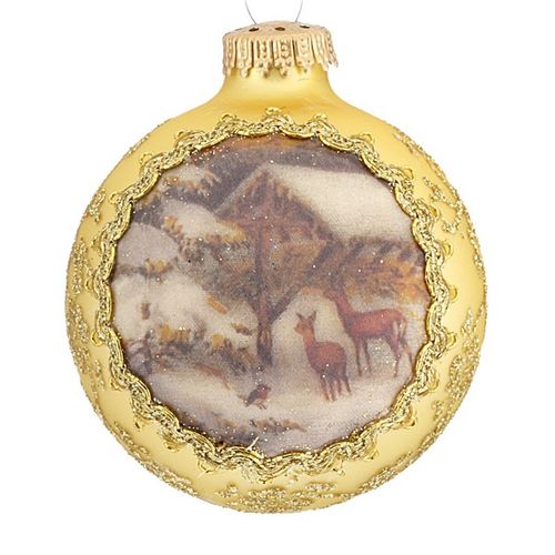 2019 Dated Masters on Silk (Winter Tranquility) Christmas Ornament
