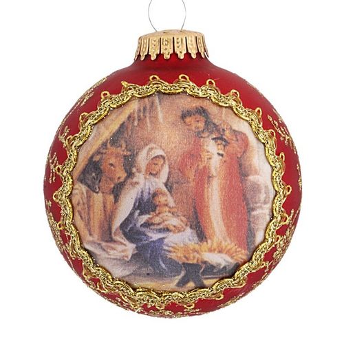 2019 Dated Masters on Silk (Holy Family) Christmas Ornament