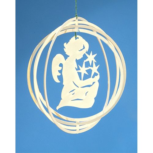 Personalized 4 Ring Circle (Angel) Christmas Ornament