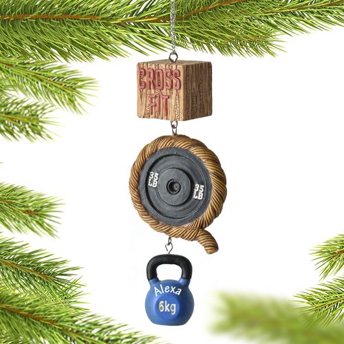 Personalized Cross Fit Christmas Ornament