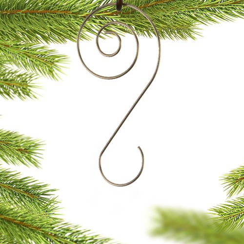 Personalized Spiral Ornament Hooks (Set of 12) Christmas Ornament