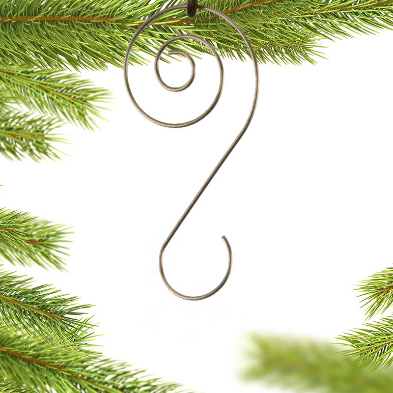 Spiral Ornament Hooks (Set of 12) - Personalized Christmas Ornaments