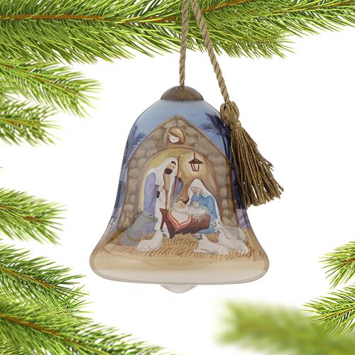 Away in a Manger Nativity Christmas Ornament