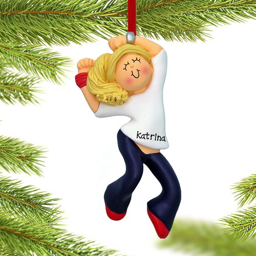 Personalized Hip Hop Dancer Female Christmas Ornament