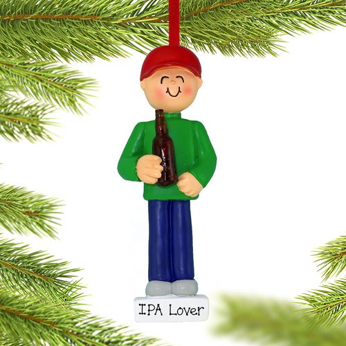 Personalized Beer Lover Christmas Ornament