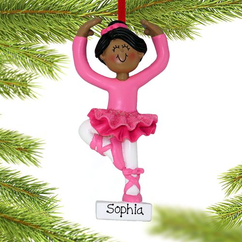 Personalized Ballet Dancer Christmas Ornament