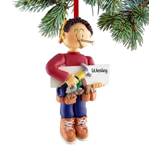 Personalized Handyman Christmas Ornament