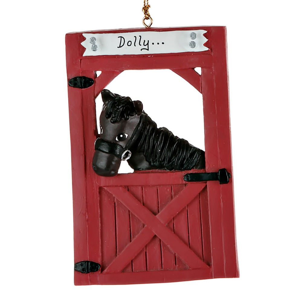 Personalized Horse in Barn Christmas Ornament - Personalized Christmas ...