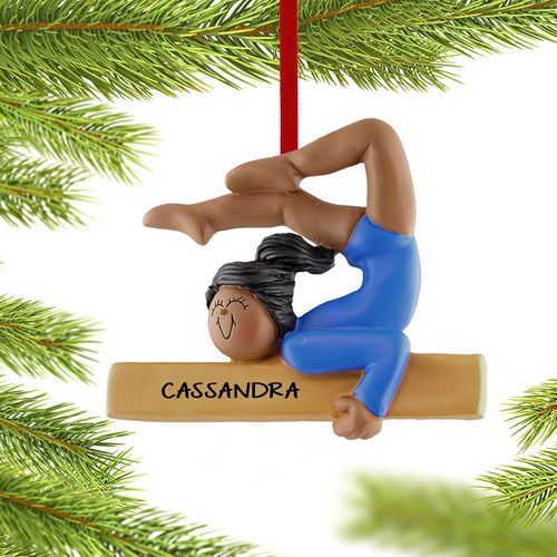 Personalized Gymnast Christmas Ornament