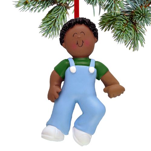 Baby's First Steps Boy Christmas Ornament