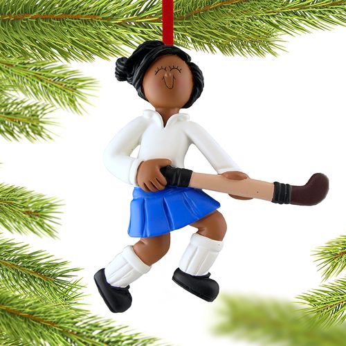 Field Hockey Player Christmas Ornament