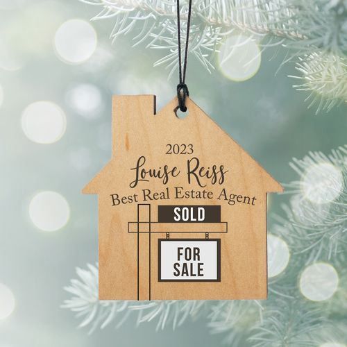 Personalized Realtor Christmas Ornament