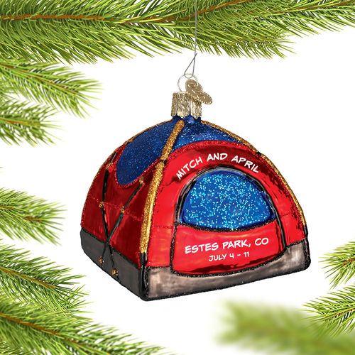 Personalized Dome Tent Christmas Ornament