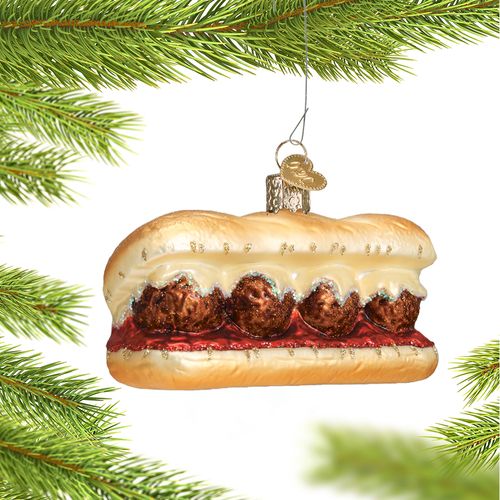 Personalized Meatball Sandwich Christmas Ornament