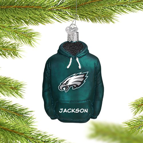 Personalized Philadelphia Eagles Hoodie Christmas Ornament